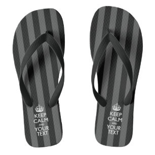 Personalized KEEP CALM And Have Your Text Flip Flops