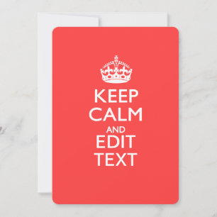 Personalized KEEP CALM and have your text on Pink