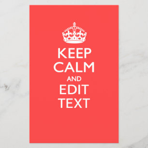 Personalized KEEP CALM and have your text on Pink Flyer