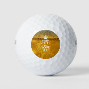Personalized KEEP CALM AND Your Creative Text Golf Balls