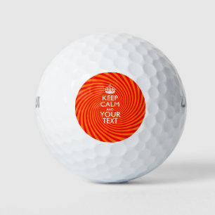 Personalized KEEP CALM AND Your Creative Text Golf Balls