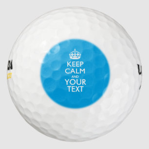 Personalized KEEP CALM AND Your Creative Text Golf Balls