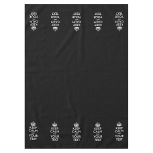 Personalized KEEP CALM AND Your Creative Text Tablecloth