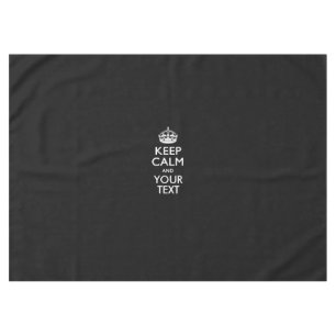 Personalized KEEP CALM AND Your Creative Text Tablecloth