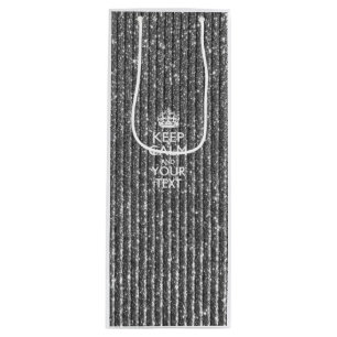 Personalized KEEP CALM AND Your Creative Text Wine Gift Bag