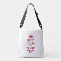 Personalized KEEP CALM and YOUR TEXT -2 sides text