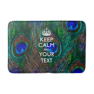Personalized KEEP CALM AND Your Text Bath Mat