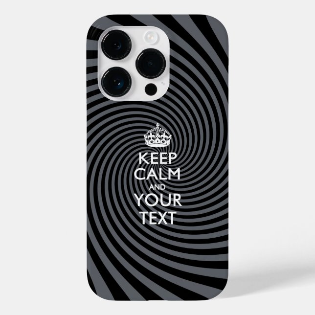 Personalized KEEP CALM AND Your Text Case-Mate iPhone Case (Back)