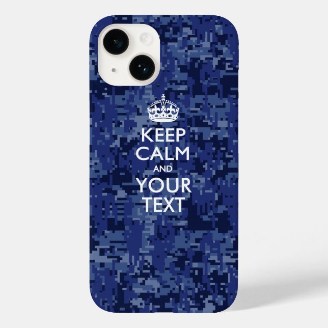 Personalized KEEP CALM AND Your Text Case-Mate iPhone Case (Back)