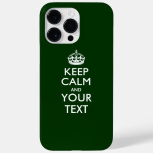 Personalized KEEP CALM AND Your Text Case-Mate iPhone 14 Pro Max Case