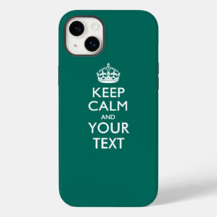 Personalized KEEP CALM AND Your Text Case-Mate iPhone 14 Plus Case