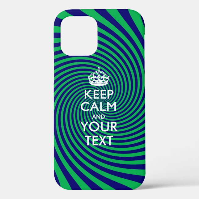 Personalized KEEP CALM AND Your Text Case-Mate iPhone Case (Back)