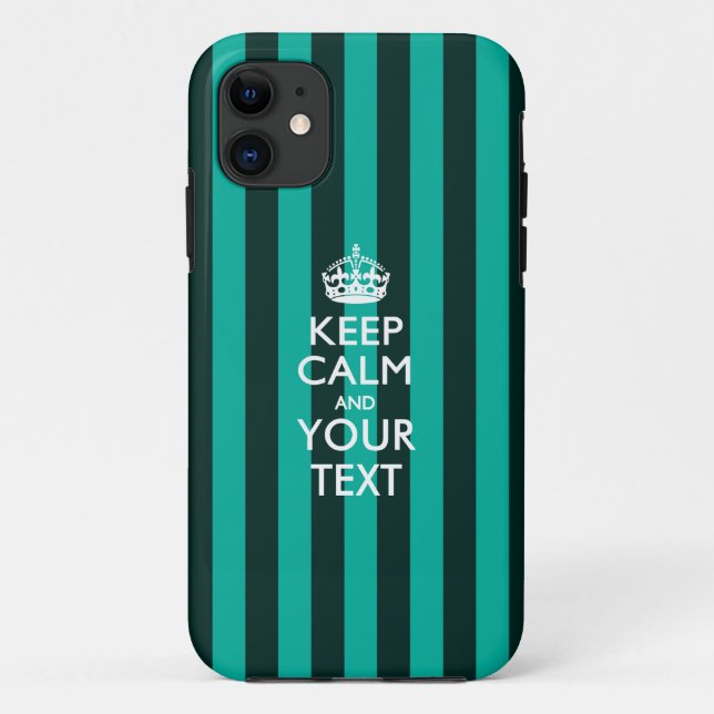 Personalized KEEP CALM AND Your Text Case-Mate iPhone Case (Back)