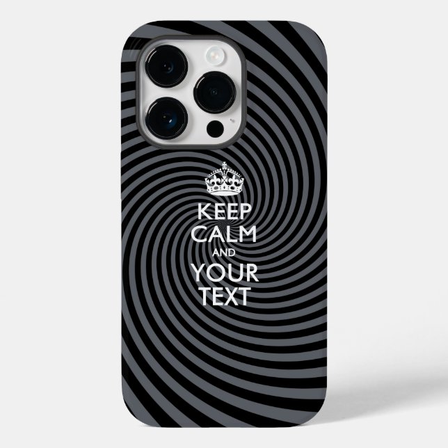 Personalized KEEP CALM AND Your Text Case-Mate iPhone Case (Back)