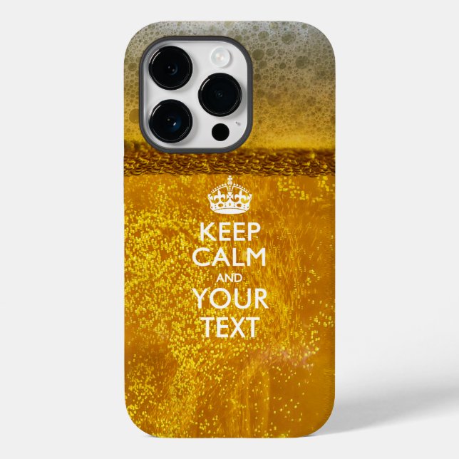 Personalized KEEP CALM AND Your Text Case-Mate iPhone Case (Back)