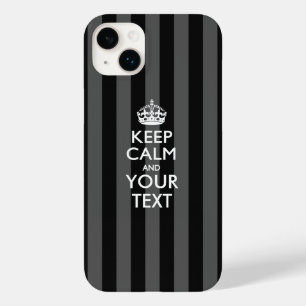 Personalized KEEP CALM AND Your Text Case-Mate iPhone 14 Plus Case