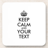 Personalized KEEP CALM and YOUR TEXT