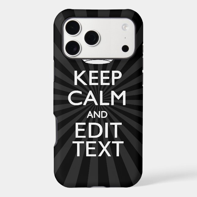 Personalized KEEP CALM and your text Creative (Back)
