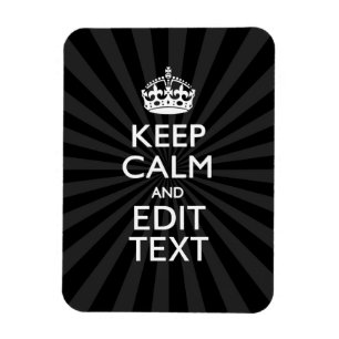 Personalized KEEP CALM and your text Creative Magnet