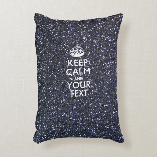 Personalized KEEP CALM AND Your Text Decorative Pillow (Front(Vertical))