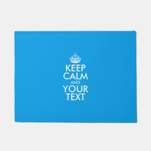 Personalized KEEP CALM and YOUR TEXT Doormat