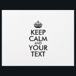 Personalized KEEP CALM and YOUR TEXT Flyer<br><div class="desc">Personalized KEEP CALM and YOUR TEXT. Edit this design template - CREATE YOUR TEXT</div>