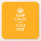 Personalized KEEP CALM AND Your Text for Yellow