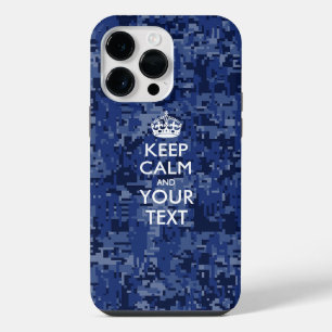 Personalized KEEP CALM AND Your Text iPhone 14 Pro Max Case