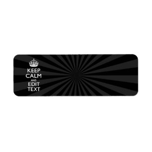 Personalized KEEP CALM and your text on burst