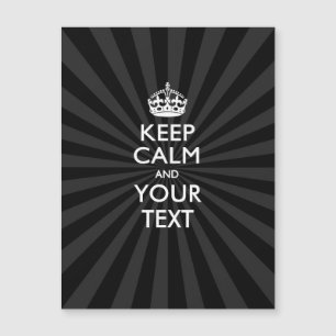 Personalized KEEP CALM and your text on burst