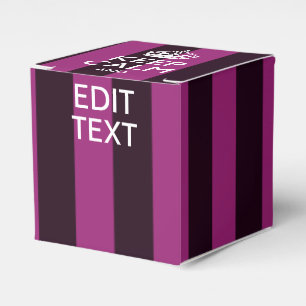 Personalized KEEP CALM and Your Text on Pink Favor Box