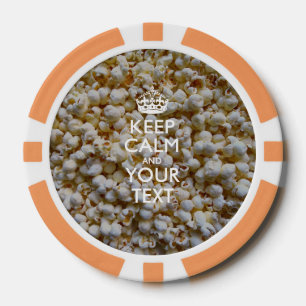 Personalized KEEP CALM AND Your Text Poker Chips