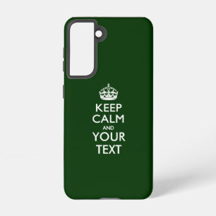 Personalized KEEP CALM AND Your Text Samsung Galaxy Case