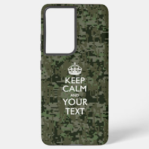 Personalized KEEP CALM AND Your Text Samsung Galaxy Case