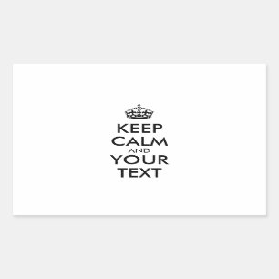 Personalized KEEP CALM and YOUR TEXT Sticker