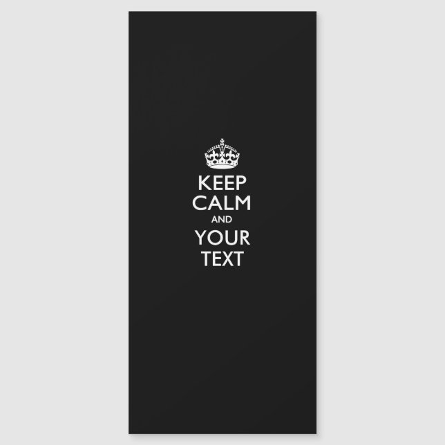 Personalized KEEP CALM Change Background Colour (Front)