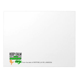 Personalized Keep Calm EXCELlent SPREADSHEET NINJA Notepad