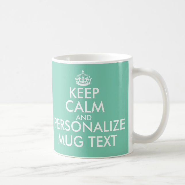 Personalized Keep Calm wedding mugs and cups (Right)