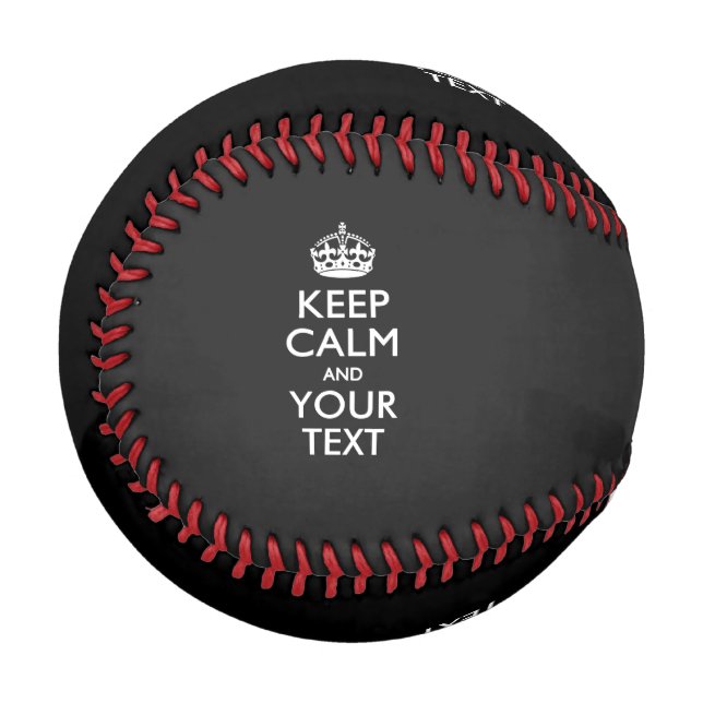 Personalized KEEP CALM with your choice of Colours Baseball (Back Right)