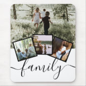 Personalized Keepsake 4 Photo Collage Family Mouse Pad (Front)