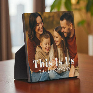 Personalized Keepsake Family Photo This is Us Plaque