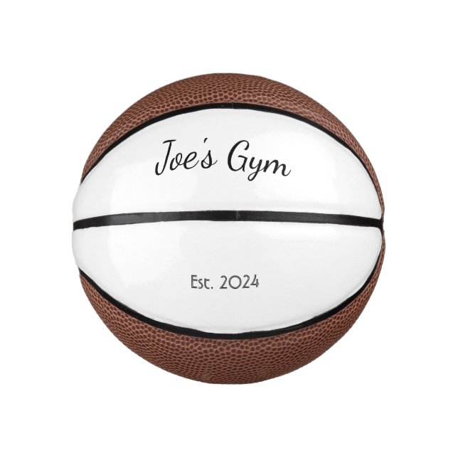 Personalized Keepsake Mini Basketball (Front)