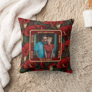 Personalized Keepsake Wedding Anniversary  Throw  Pillow