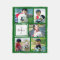 Personalized Kelly Green Photo Collage Monogrammed