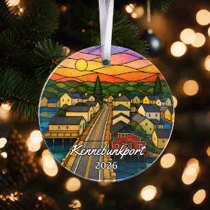 Personalized Kennebunkport Acrylic Ornament, Custo Ornament