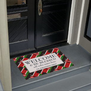 Personalized KENYA Welcome Doormat
