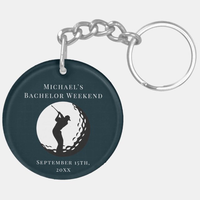 Personalized Key Chain | Bachelor Golf Weekend (Back Left)