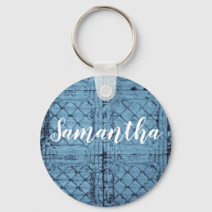 Personalized Key Chain Rustic Tin Panel Ceiling Co