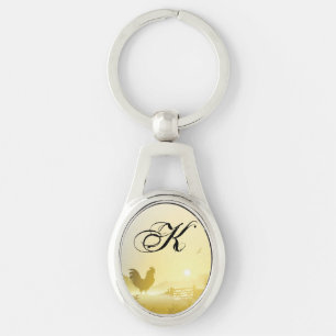 Personalized Key Chain Sunny Morning Farm Country