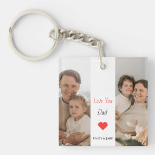 Personalized Keychain Love You Dad Gift